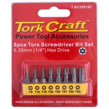 Tork Craft S/D Torx Tamp.Res. Bit Set 8pce Tork Craft S/D Torx Tamp.Res. Bit Set 8pce