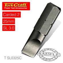 Tork Craft S/D Insert Bit 3mmx25mm 2/Card