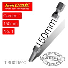 Tork Craft Square Recess Pwr Bit No.1x150mm 1/Card Tork Craft Square Recess Pwr Bit No.1x150mm 1/Card