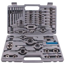 Tork Craft Tap And Die Set 44pce 3-12mm HSS In Blow Mould Case Tork Craft Tap And Die Set 44pce 3-12mm HSS In Blow Mould Case