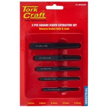 Tork Craft Square Screw Extractor Set 5pce Tork Craft Square Screw Extractor Set 5pce