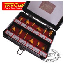 Tork Craft Router Bit Set 12pc/Alu.Case 1/4" Tork Craft Router Bit Set 12pc/Alu.Case 1/4"