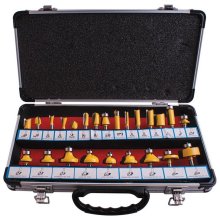 Tork Craft Router Bit Set 24pc Alum.Case Tork Craft Router Bit Set 24pc Alum.Case