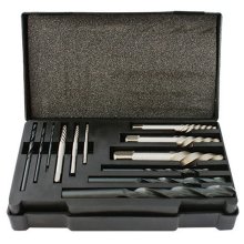 Tork Craft Screw Extractor Set 12 Pce With Drill Bits For M3 - M24 Screws / Studs