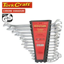 Tork Craft 12pcs deep offset combination spanner set 6-22mm Tork Craft 12pcs deep offset combination spanner set 6-22mm