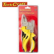 Tork Craft plier 3pc kit comb/side/long nose plier Tork Craft plier 3pc kit comb/side/long nose plier