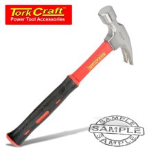 Tork Craft hammer claw 700g (24oz) fibreglass handle 295mm & full pol head