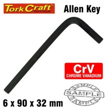 Tork Craft Allen Key Crv Black Finished 6.0 X 90 X 32mm Tork Craft Allen Key Crv Black Finished 6.0 X 90 X 32mm