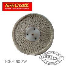 Tork Craft White Buff/Mop 150mm X 3 Section X 30 Mm Thick 1/2 " Hole Tork Craft White Buff/Mop 150mm X 3 Section X 30 Mm Thick 1/2 " Hole