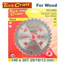 Tork Craft Blade Tct 140 X 30t 20/16/13 General Purpose Combination Wood Tork Craft Blade Tct 140 X 30t 20/16/13 General Purpose Combination Wood