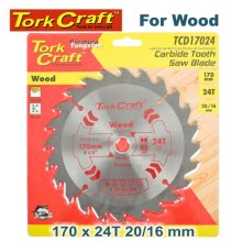 Tork Craft Blade Tct 170 X 24t 20/16 General Purpose Rip