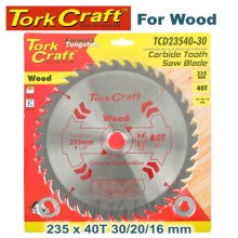 Tork Craft Blade Tct 235 X 40t 30/16 General Purpose Combination
