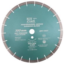 Tork Craft Diamond Blade 300 X 25.4mm Asphalt Hot Pressed Segmented Tar Tork Craft Diamond Blade 300 X 25.4mm Asphalt Hot Pressed Segmented Tar