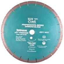 Tork Craft Dia. Blade 300x12x25.4mm Gen. Purp. Hot Pressed Segmented Tork Craft Dia. Blade 300x12x25.4mm Gen. Purp. Hot Pressed Segmented