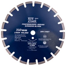 Tork Craft Diamond Blade 350x25.4mm Asphalt Laser Welded Segmented Tar
