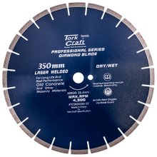 Tork Craft Diamond Blade 350x25.4mm Old Concrete Laser Welded Segmented
