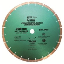 Tork Craft Diamond Blade 350x25.4mm Asphalt Hot Pressed Segmented Tar