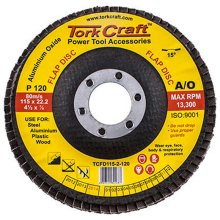 Tork Craft Flap Disc 115mm 15 Deg.Angle 120grit Tork Craft Flap Disc 115mm 15 Deg.Angle 120grit