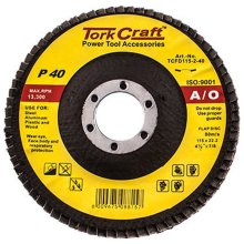Tork Craft Flap Disc 115mm 15 Deg.Angle 40grit Tork Craft Flap Disc 115mm 15 Deg.Angle 40grit