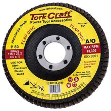 Tork Craft Flap Disc 115mm 15 Deg.Angle 80grit Tork Craft Flap Disc 115mm 15 Deg.Angle 80grit