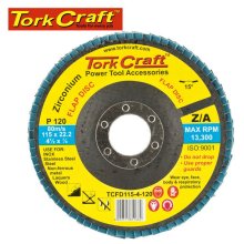 Flap Disc Zirconium 115mm 120grit Angled