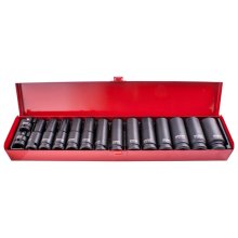 Tork Craft 15pc 1/2" Dr Imp Socket Set(10 - 27 + 2 X Adaptors 3/8x1/2 & 1/2x3/8 ) Tork Craft 15pc 1/2" Dr Imp Socket Set(10 - 27 + 2 X Adaptors 3/8x1/2 & 1/2x3/8 )