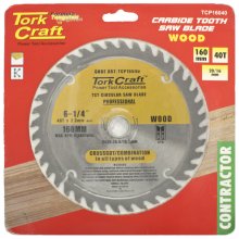 Tork Craft Blade Contractor 160 X 40t 20/16 Circular Saw Tct Tork Craft Blade Contractor 160 X 40t 20/16 Circular Saw Tct