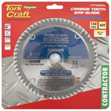 Tork Craft Blade Contractor Alum 160 X 60t 20/16 Circular Saw Tct Tork Craft Blade Contractor Alum 160 X 60t 20/16 Circular Saw Tct