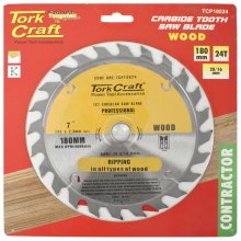 Tork Craft Blade Contractor 180 X 24t 20/16 Circular Saw TCT Tork Craft Blade Contractor 180 X 24t 20/16 Circular Saw TCT