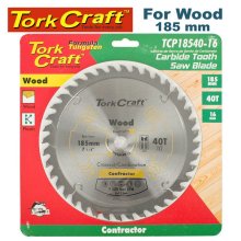 Tork Craft Blade Contractor 185 X 40t 16mm Circular Saw Tct Tork Craft Blade Contractor 185 X 40t 16mm Circular Saw Tct