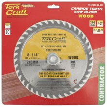 Tork Craft Blade Contractor 210 X 40t 30-1-20-16 Circular Saw Tct Tork Craft Blade Contractor 210 X 40t 30-1-20-16 Circular Saw Tct