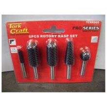 Tork Craft Rotary Rasp Set 5 Piece Tork Craft Rotary Rasp Set 5 Piece