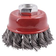 Tork Craft Wire Cup Brush 65 X M14 Knotted Stainless Steel Tcw Tork Craft Wire Cup Brush 65 X M14 Knotted Stainless Steel Tcw