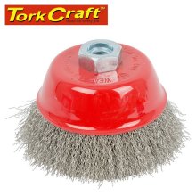 Tork Craft Wire Cup Brush 100 X M14 Crimped Stainless Steel Tcw Tork Craft Wire Cup Brush 100 X M14 Crimped Stainless Steel Tcw