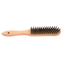 Tork Craft Wire Hand Scratch Brush Wood Handle