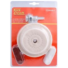Tork Craft Polishing Buffing & Compound Drill Set 65 75 & 100mm Buffing Wheels Tork Craft Polishing Buffing & Compound Drill Set 65 75 & 100mm Buffing Wheels