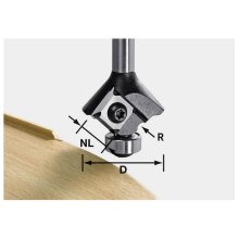 FESTOOL Roundover Cutter With Reversible Blades S8 Hw R1,5 D28 Kl12,7O FESTOOL Roundover Cutter With Reversible Blades S8 Hw R1,5 D28 Kl12,7O