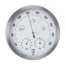 Anvi Barometer, Thermometer, Hygrometer - Stainless Steel - Circular 230x47mm Anvi Barometer, Thermometer, Hygrometer - Stainless Steel - Circular 230x47mm