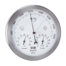 Anvi Barometer, Thermometer, Hygrometer - Stainless Steel - Circular 140x35mm Anvi Barometer, Thermometer, Hygrometer - Stainless Steel - Circular 140x35mm