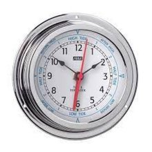 Anvi Tide Clock - Polished Brass & Chromed - Circular Anvi Tide Clock - Polished Brass & Chromed - Circular