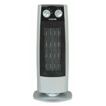 Goldair Upright Oscillating PTC Heater - Silver GPTC-180S 2000W Goldair Upright Oscillating PTC Heater - Silver GPTC-180S 2000W