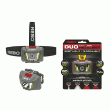 NE6444 Nebo Grey Duo Headlamp - Clam