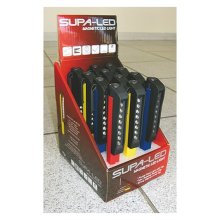 SUPALED MAGNETIC LED LIGHT 114 LUMENS ASSOR. W/3AAA 12PCE DISP SUPALED MAGNETIC LED LIGHT 114 LUMENS ASSOR. W/3AAA 12PCE DISP