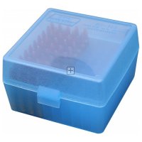 MTM Ammo Box 100 Round Flip Top Blue
