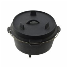 Totai 9.6L Cast Iron Pot With Leg Totai 9.6L Cast Iron Pot With Leg