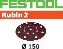 FESTOOL Sanding Discs Stf D150/16 P180 Ru2/50 Rubin 2 499123 FESTOOL Sanding Discs Stf D150/16 P180 Ru2/50 Rubin 2 499123