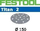 FESTOOL Sanding Discs Stf D150/16 P120 Ti2/100 Titan 2 496633